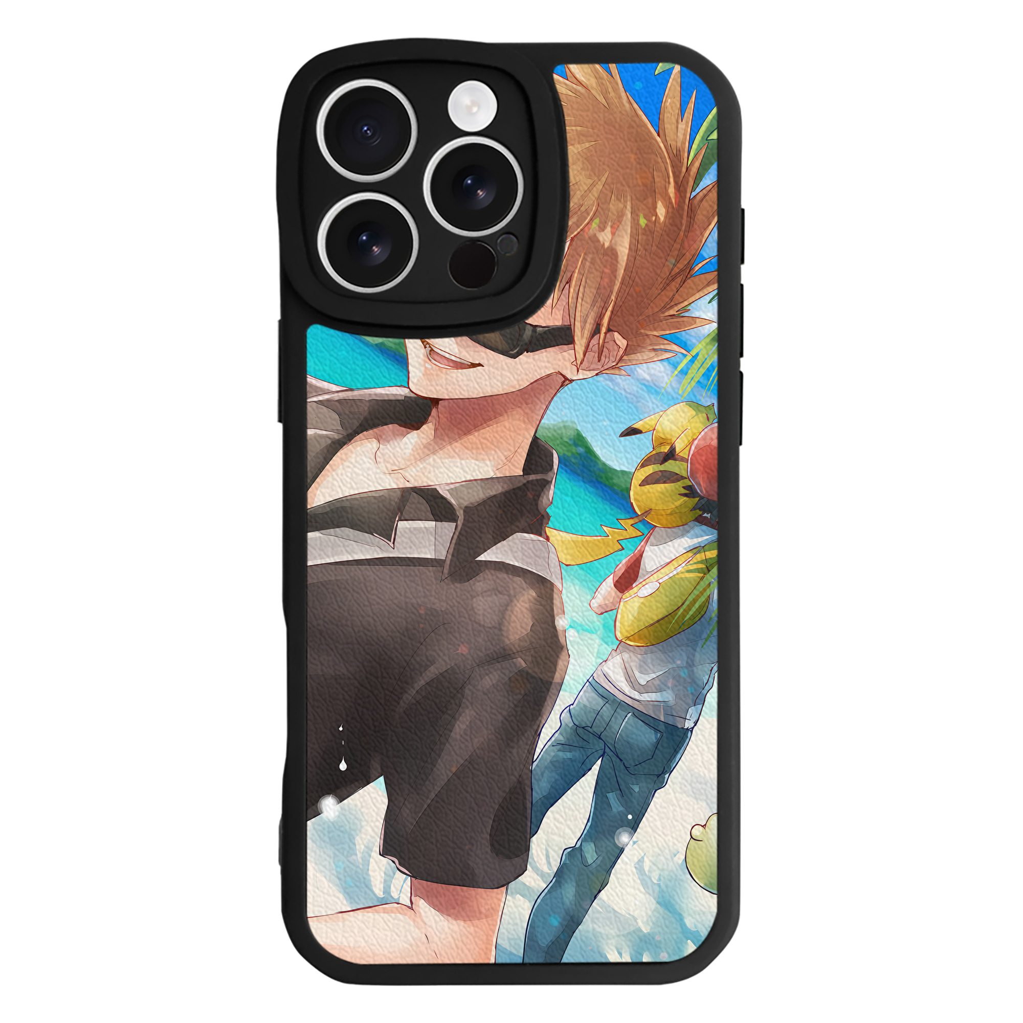 （画像用） ポケットモンスター Pokémon 【iPhone 16シリーズ対応】シリコンスマホケース（レザー調） 材質：シリコン